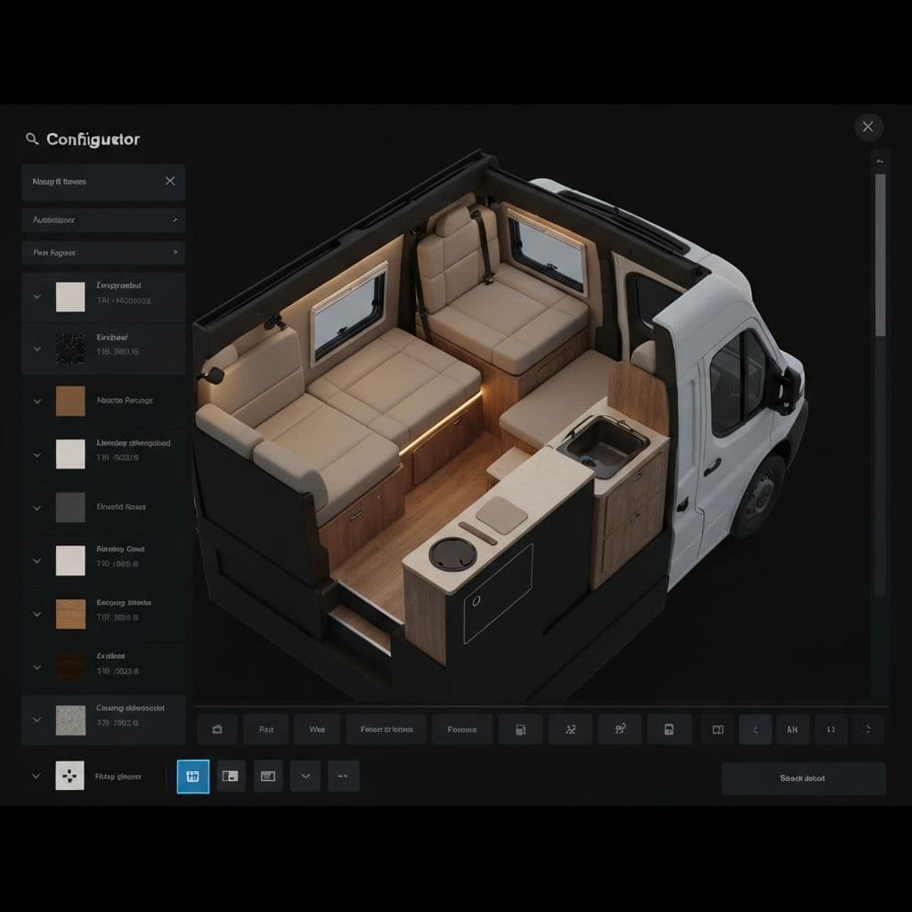 YAKKT van build with roof rack and solar setup